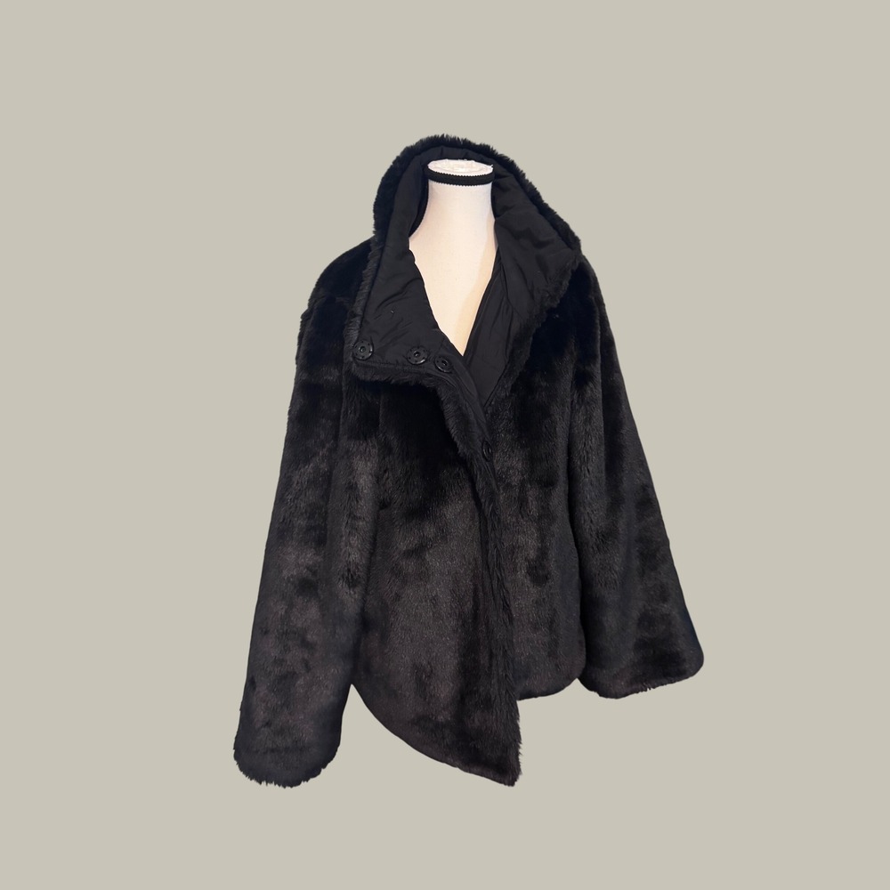 Gerard Darel Paris Reversible Faux Fur Quilted Jacket Black 44 Bloomingdale's